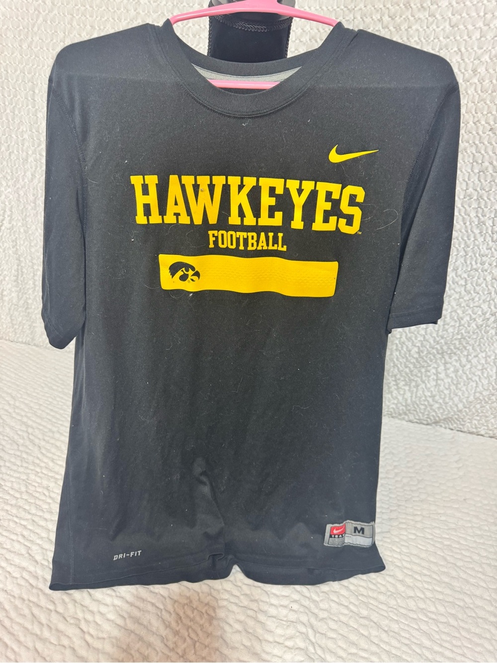 Nike Black Dri-FIT Tee with Light Gray Logo